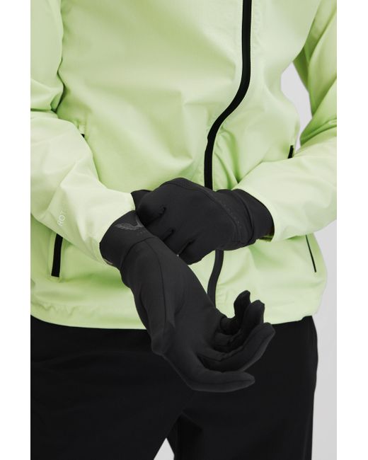 Reiss Green Asha - Black Castore Touchscreen Gloves, Uk S-m for men