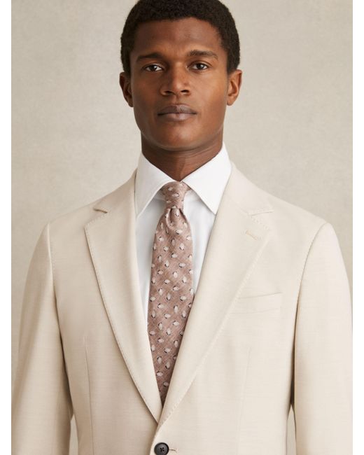 Reiss Natural Long-Sleeve Slim-Fit Travel Shirt for men