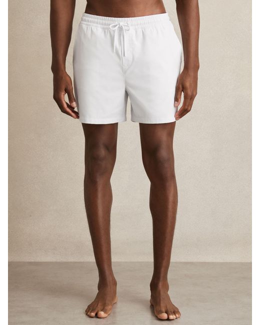 Reiss Natural Drawstring Swim Shorts for men