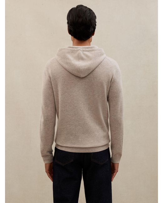 Reiss Natural Atelier Cashmere Hoodie for men