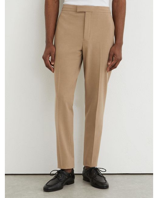 Reiss Natural Slim Fit Stretch Drawstring Trousers for men