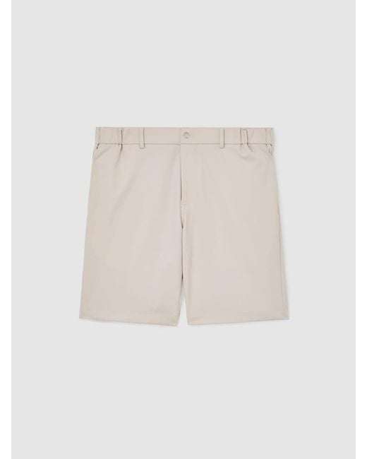 Reiss White Technical Stretch Shorts for men