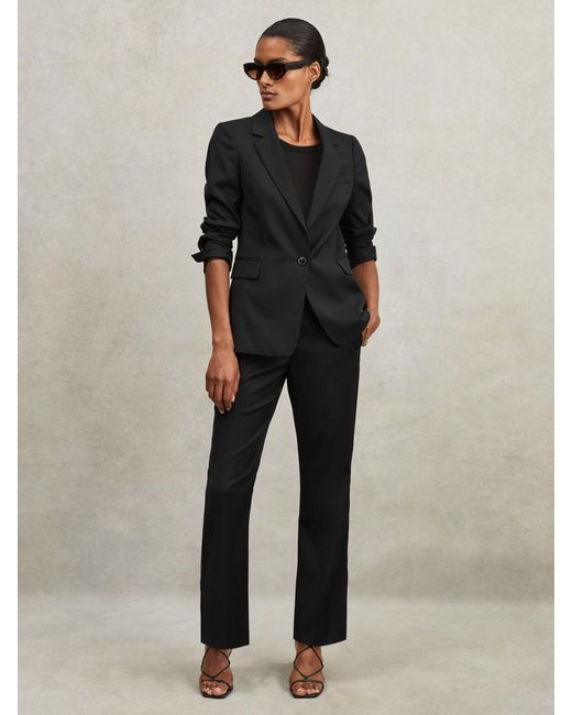 Reiss Haisley - Black Petite Single Breasted Suit Blazer, Us 10