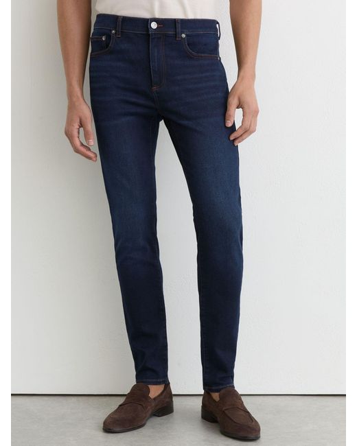 Reiss Blue Bleaker - Washed Dark Indigo Skinny-fit Jeans, 36 for men