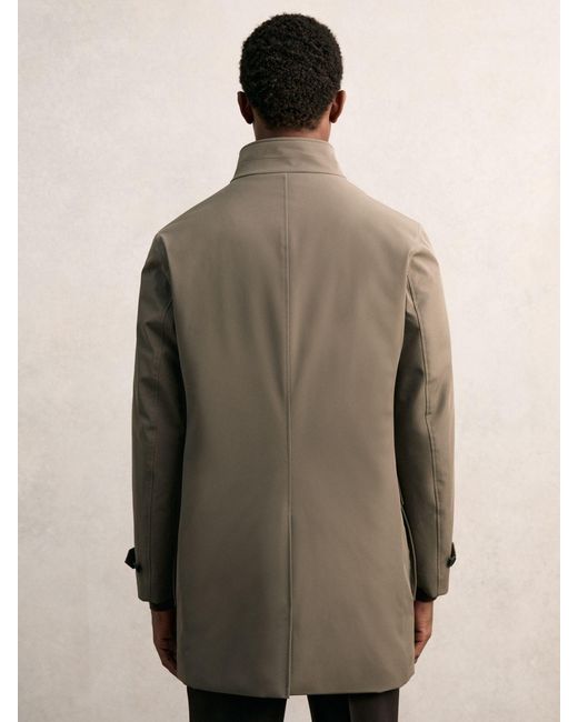 Reiss Natural Hybrid Removable-Gilet Overcoat for men