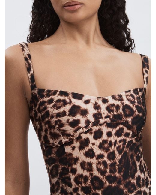 GOOD AMERICAN Black Good Animal Print & Leopard-Print Bodysuit