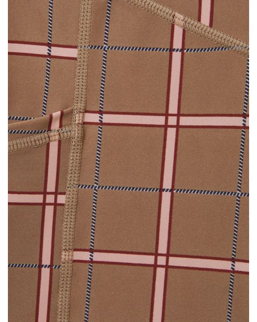 The Upside Brown Check Spin Shorts