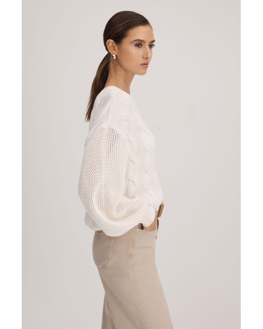 PAIGE Natural Cotton Blend Knitted Jumper