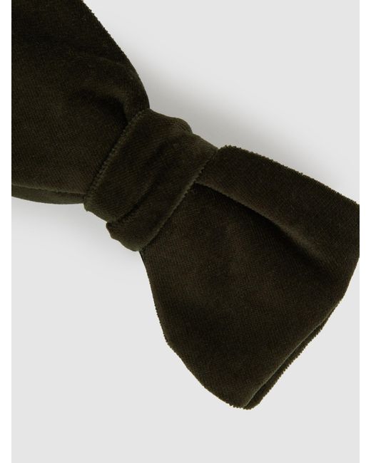 Reiss Black Hike - Emerald Velvet Bow Tie for men