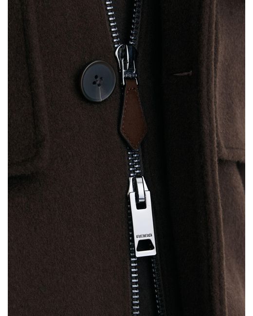 Reiss Black Wool-Blend Four-Pocket Jacket for men