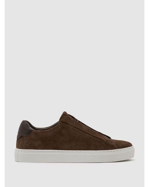 Reiss Natural Jenson Lace-Up Trainers for men