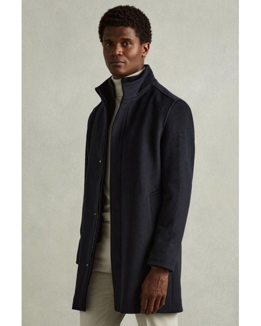 Reiss wool coat mens discount
