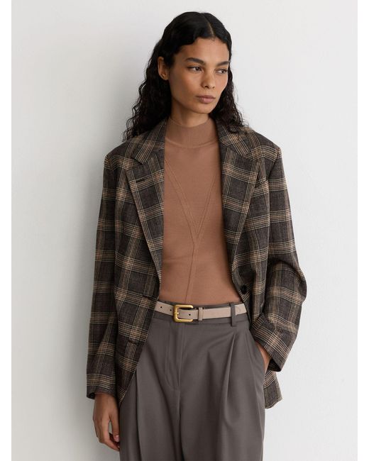 Reiss Green Sandor Wool Relaxed Single-Breasted Blazer