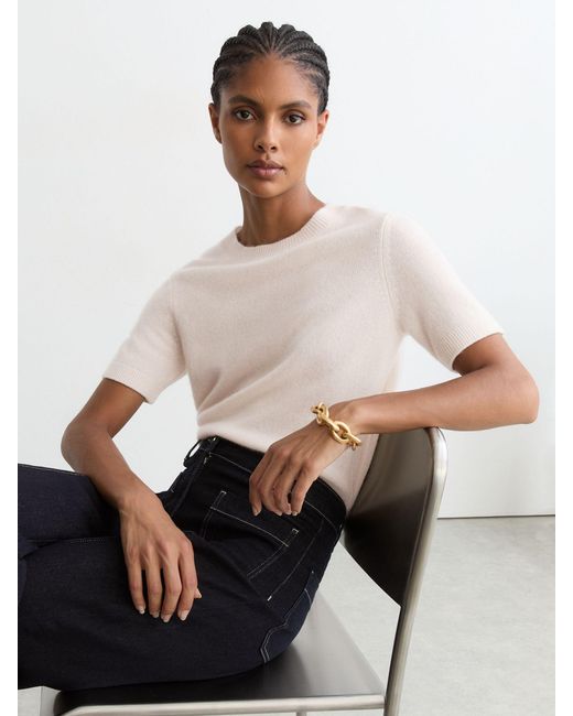 Reiss Natural Cashmere Crew-Neck T-Shirt