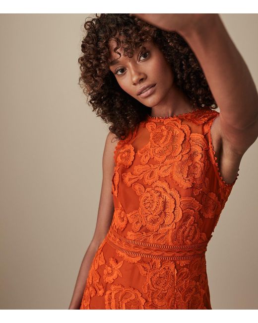 Orange winter outlet dress