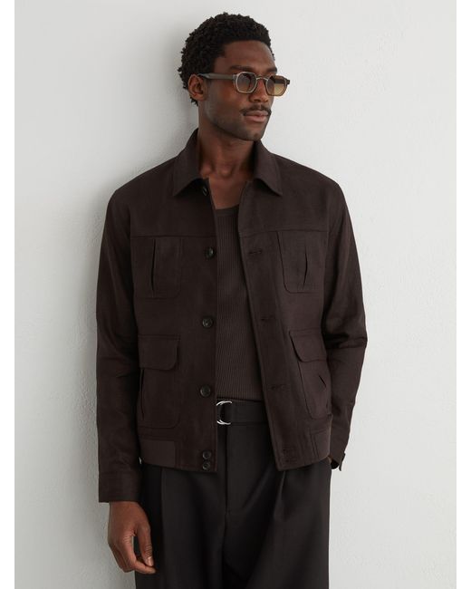 Reiss Multicolor Linen Four-Pocket Jacket for men