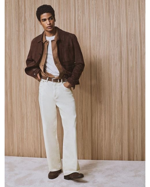 Reiss Natural Monogram Relaxed-Fit Jeans for men