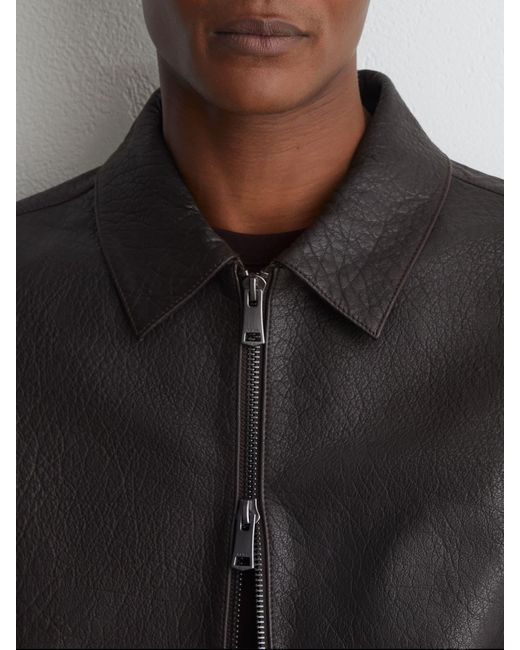 Reiss Black Ortega - Dark Brown Jacket, L for men
