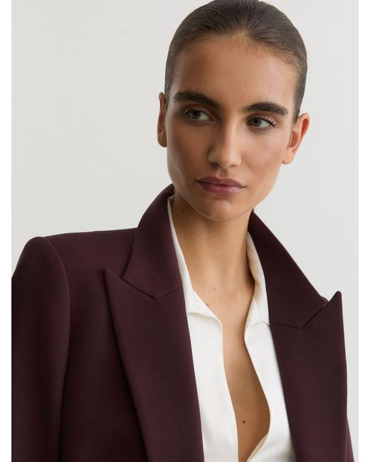 Reiss Natural Gabi Berry Tailored Single Breasted Suit Blazer