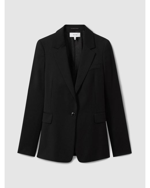 Reiss Haisley - Black Petite Single Breasted Suit Blazer, Us 10