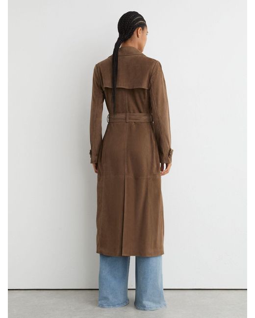 Reiss Natural Hattie Petite Belted Trench Coat