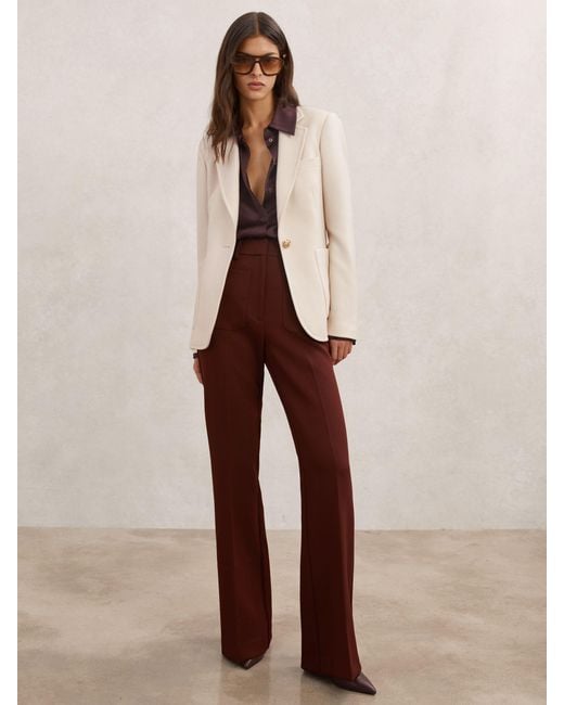 Reiss Natural Wool-Blend Single-Breasted Blazer