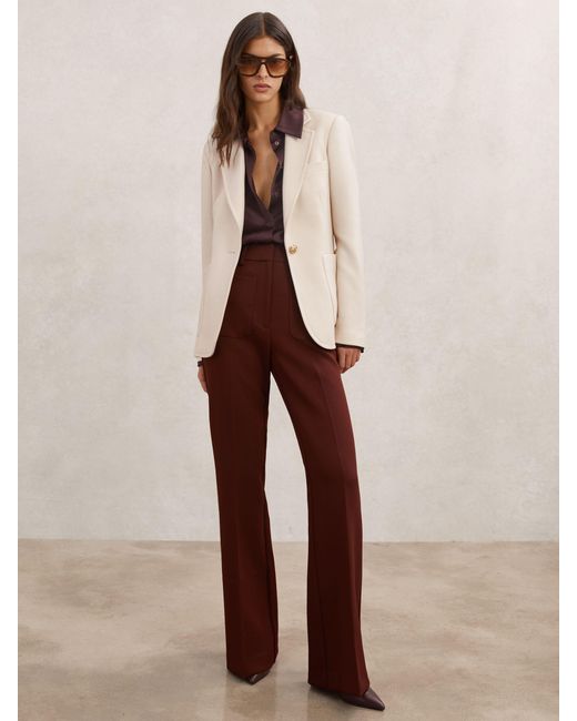 Reiss Natural Wool-Blend Single-Breasted Blazer