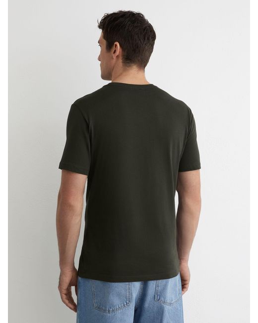 Reiss Black Bless - Oxidised Green Cotton Crew-neck Tailored-fit T-shirt, S for men