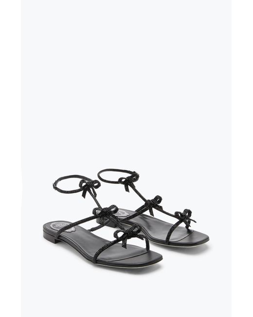 Rene Caovilla White Caterina Flat Sandal 10