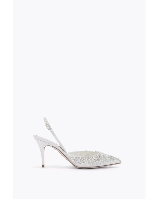 Rene Caovilla White Eva Slingback 80