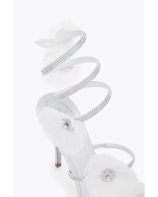 Rene Caovilla White Jolene Sandal 100