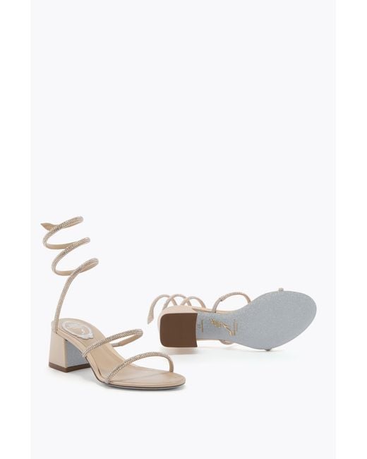 Rene Caovilla White Cleo Sandal 50