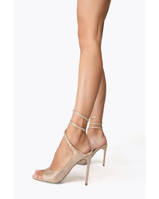 Rene Caovilla White Audrey Sandal 105