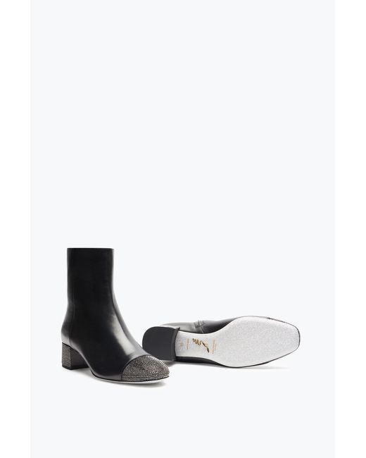 Rene Caovilla Black Bonnie Ankle Boot