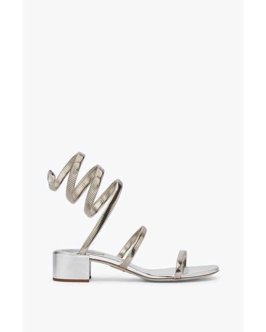 Rene Caovilla White Juniper Sandal 40