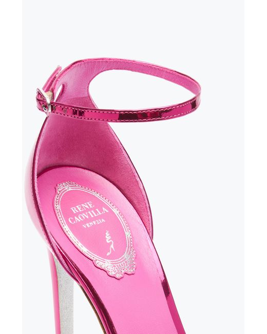 Rene Caovilla Pink Anastasia Fuchsia Sandal 130