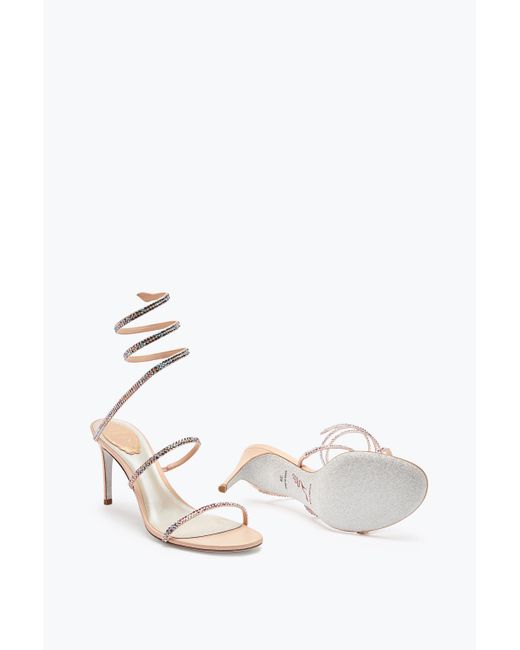 Rene Caovilla White Cleo And Sandal 80