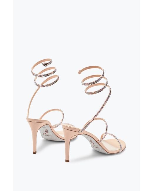 Rene Caovilla White Cleo And Sandal 80