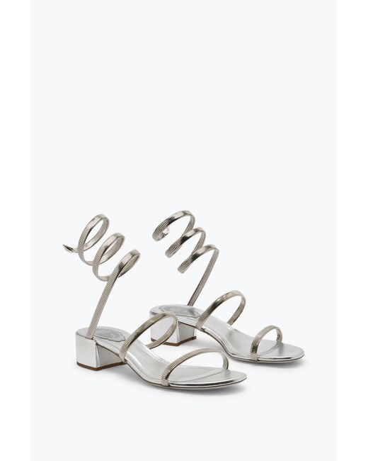 Rene Caovilla White Juniper Sandal 40