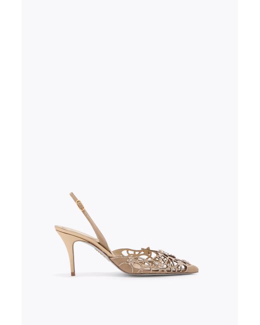 Rene Caovilla White Eden Slingback 80
