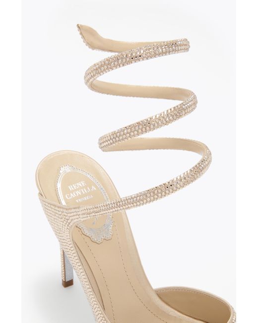 Rene Caovilla White Audrey Sandal 105