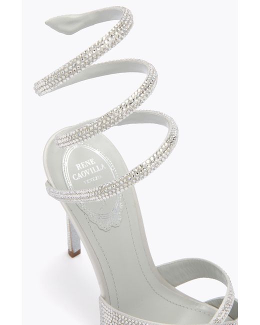 Rene Caovilla White Dania Sandal 105
