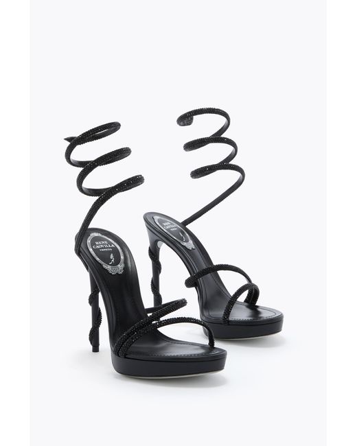 Rene Caovilla White Margot Platform Sandal 120