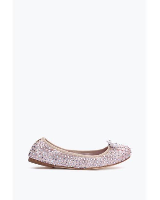 Rene Caovilla Pink Galaxia Mauve Ballerina With All-Over Crystals 10