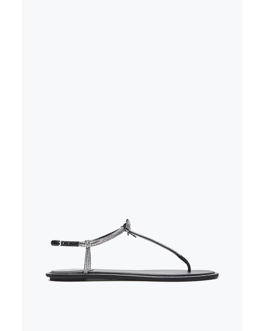 Rene Caovilla White Caterina Thong Sandal 10