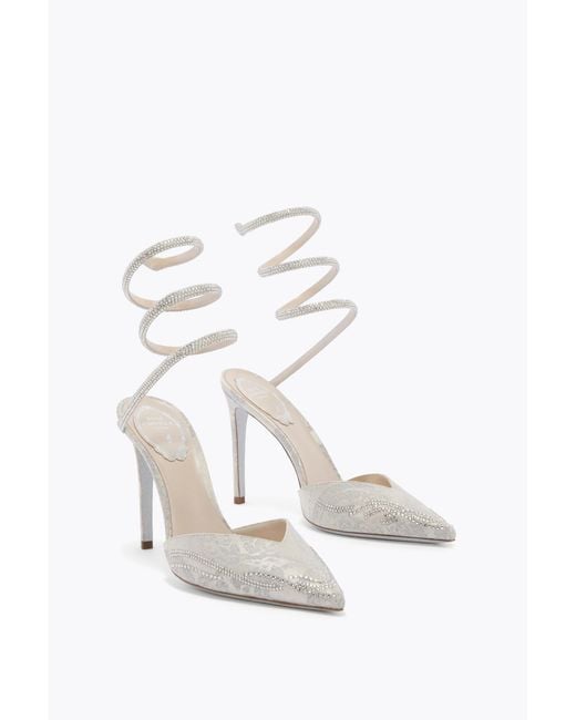 Rene Caovilla Gray Cleo Pump
