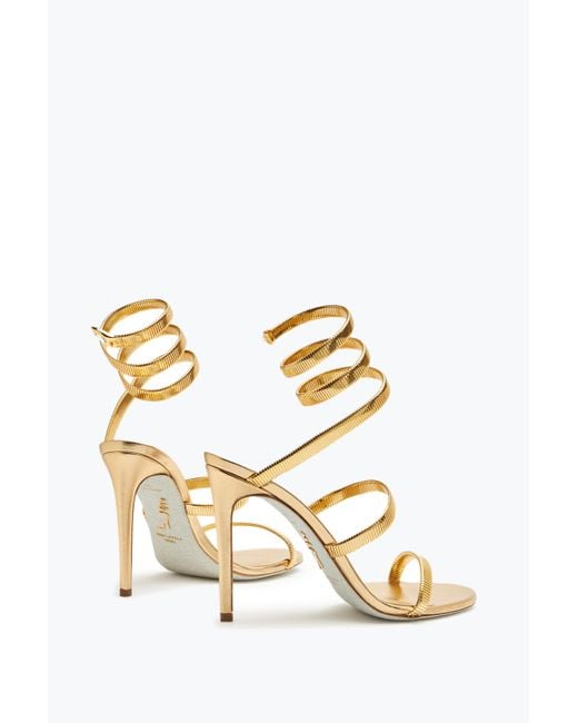 Rene Caovilla Metallic Juniper Metal Sandal 105