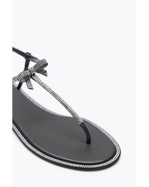 Rene Caovilla White Caterina Thong Sandal 10
