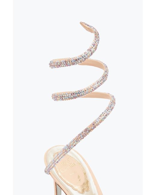 Rene Caovilla White Cleo Sandal 80