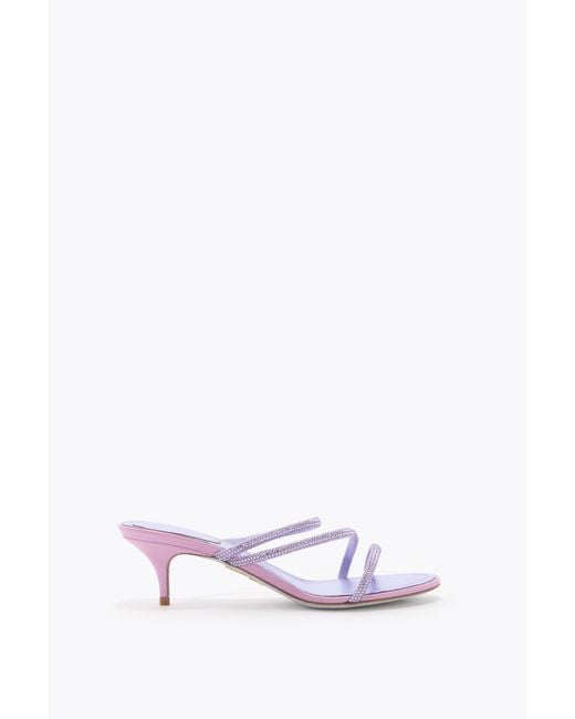 Rene Caovilla White Erin Wisteria Mule 50